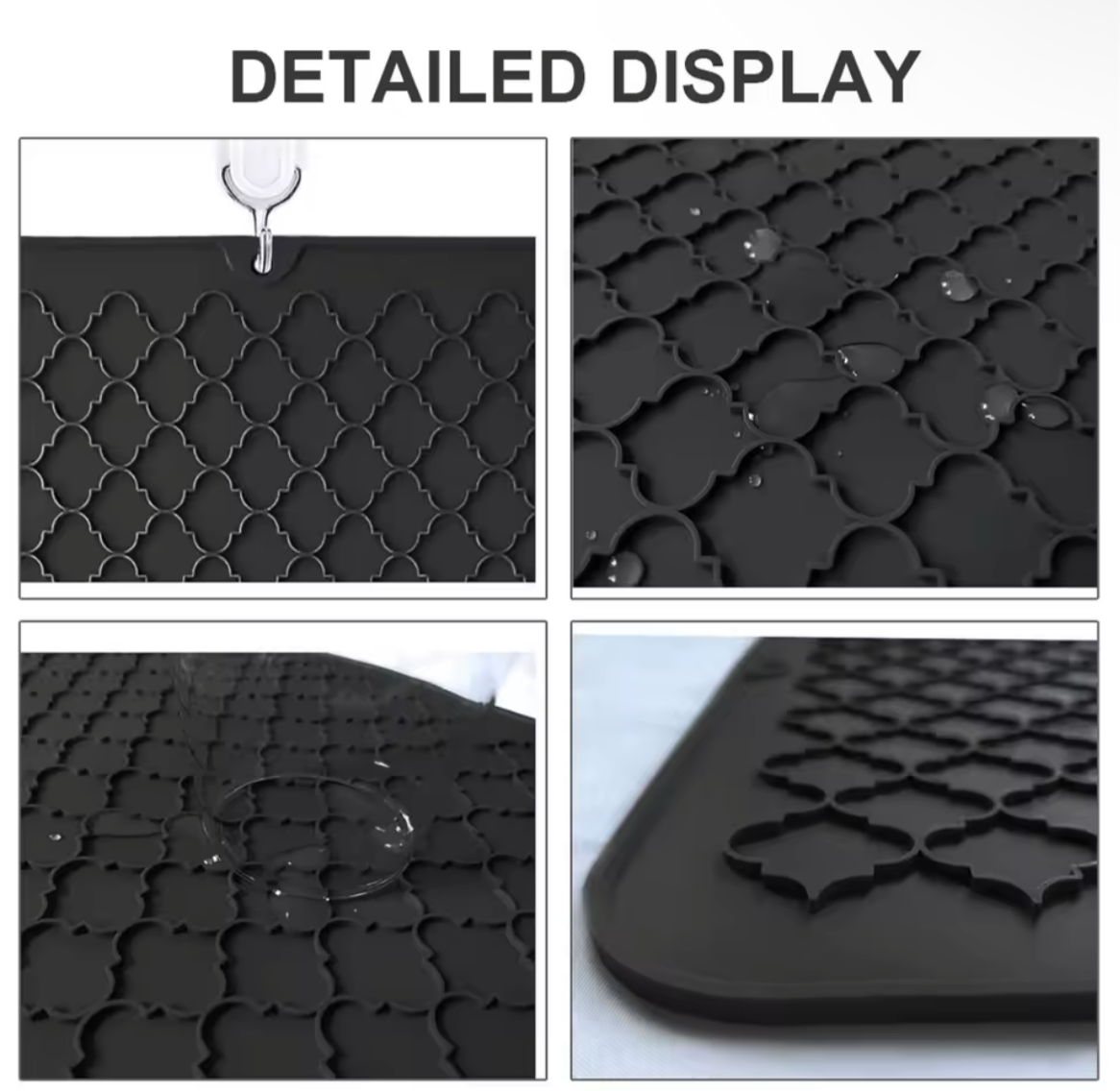 Drying Mat,Kitchen Mat Silicone Dish Drying Mat-Kitchen Dish Drying Pad Heat Resistant Mat-Kitchen Gadgets Kitchen Accessories K