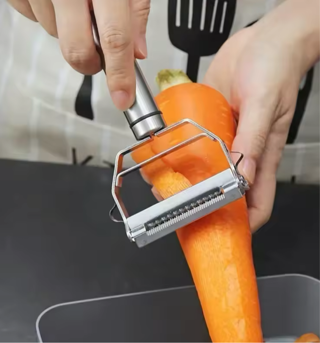 4 in 1 Stainless Steel Multi-function Peeler Slicer Vegetable Fruit Potato Cucumber Grater Portable Sharp Kitchen Accessory Tool