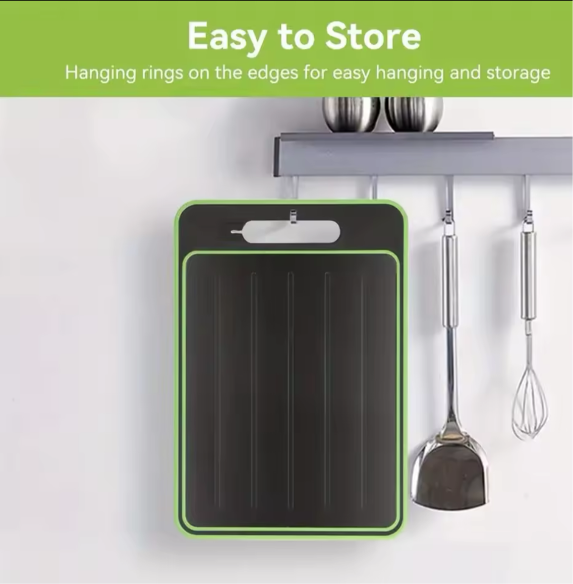 4 in 1 Defrosting Board Tray Miracle Melt Double As Cutting Board with Grater, Sharpener,Double Sided Chopping Board Thaw Meat