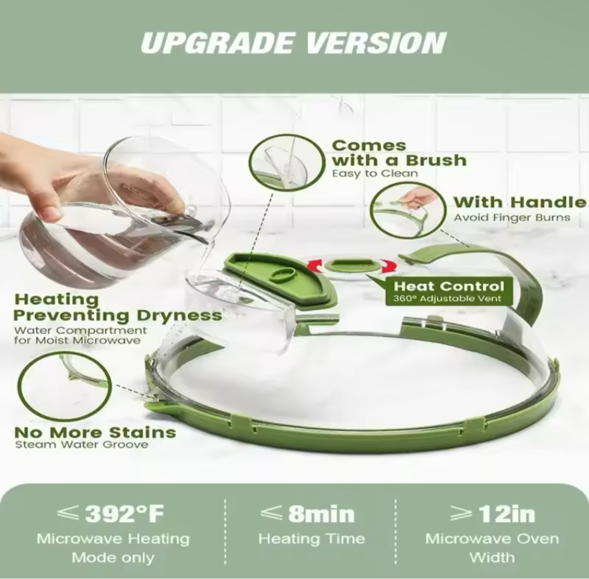 Food Heating Cover Microwave Splash Proof Cover Food Preservation Cover Oil Proof Cover Kitchen Accessories Fly food cover