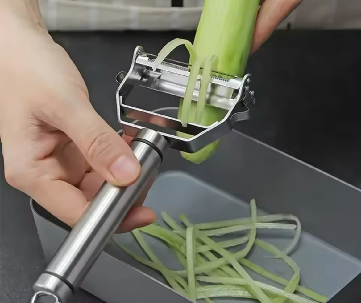 4 in 1 Stainless Steel Multi-function Peeler Slicer Vegetable Fruit Potato Cucumber Grater Portable Sharp Kitchen Accessory Tool