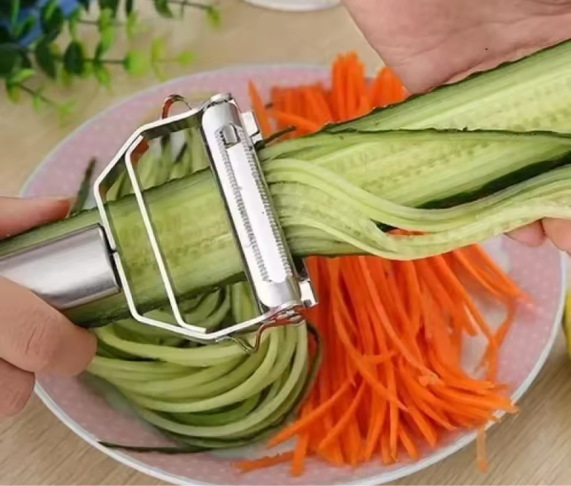 4 in 1 Stainless Steel Multi-function Peeler Slicer Vegetable Fruit Potato Cucumber Grater Portable Sharp Kitchen Accessory Tool