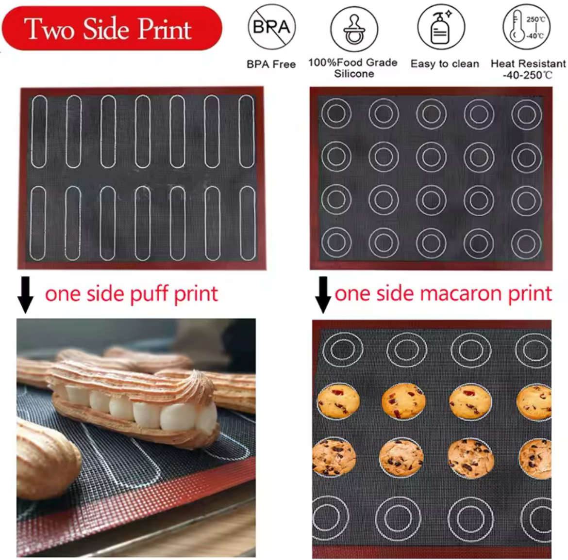 Perforated Silicone Baking Mat Non-stick Oven Sheet Liner Bakery Tools Pastry Macaron Pad For Cookies Kitchen Bakeware Accessory