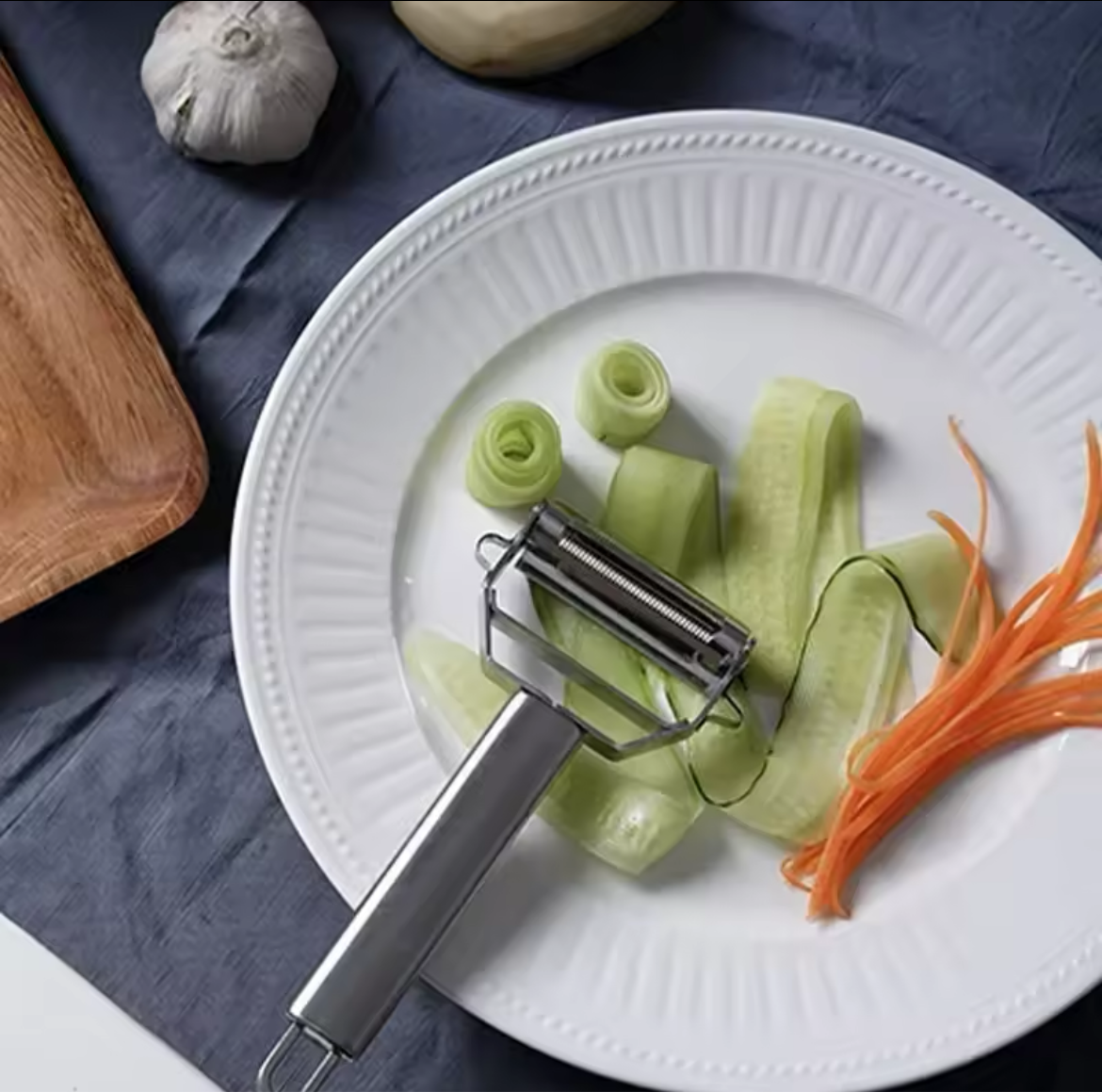 4 in 1 Stainless Steel Multi-function Peeler Slicer Vegetable Fruit Potato Cucumber Grater Portable Sharp Kitchen Accessory Tool