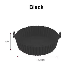 Air Fryer Silicone Liners Air Fryer Silicone Pot Reusable Silicone Air Fryer Liners Food Safe Non Stick Air-Fryer Accessories
